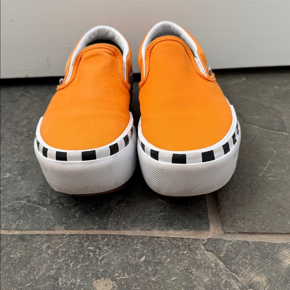 Vans Bold Orange Slip-On Shoes
